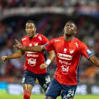 El Independiente Medellín recibirá como local a Santa Fe, en el estadio de Ditaires, el lunes a las 7:00 de la noche, por la fecha 13 de la Liga BetPlay. FOTO CAMILO SUÁREZ 