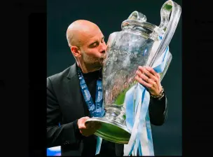 El técnico Pep Guardiola cerró una década de triunfos y gloria con el Manchester City en la Liga Premier y la Champions League. FOTO TOMADA X@ManCity
