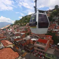 Imagen de referencia de la comuna El Popular de Medellín. Foto: Manuel Saldarriaga Quintero.