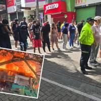Los 28 integrantes de esta estructura criminal, adscrita al GDO Caicedo, fueron presentados por la Policía Metropolitana. Las autoridades establecieron que ellos estuvieron detrás del incendio de varias propiedades el pasado 9 de mayo en el barrio La Ladera. FOTOS: SANTIAGO OLIVARES TOBÓN Y CORTESÍA