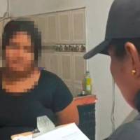 Norelby Manga Hernández fue capturada dentro de su vivienda en el municipio de Chigorodó, días después del asesinato de su hijastra de 6 años la semana pasada. FOTO: CORTESÍA