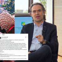 El presidente Gustavo Petro y el alcalde de Medellín, Federico Gutiérrez, tuvieron un nuevo cruce de palabras, esta vez por los temas del escrutinio y el ingreso de abogados a Plaza Mayor. FOTOS: EL COLOMBIANO