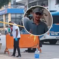En pleno parque principal de Andes asesinaron a Jhon Fredy Zapata Mosquera, más conocido como “Manguito”. En el ataque resultaron tres personas lesionadas. FOTOS: CORTESÍA CONEXIÓN SUR