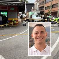 El presidente de la Junta de Acción Comunal del barrio Artex (Itagüí), Juan Esteban Urán Castro, de 27 años, fue uno de los muertos en medio del intento de hurto en La Playa con Girardot. FOTOS: JAIDER ESCOBAR BUITRAGO Y CORTESÍA