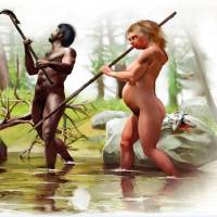 Este es un hombre homo sapiens y una mujer neandertal. FOTO: José Antonio Peñas / Agencia SINC