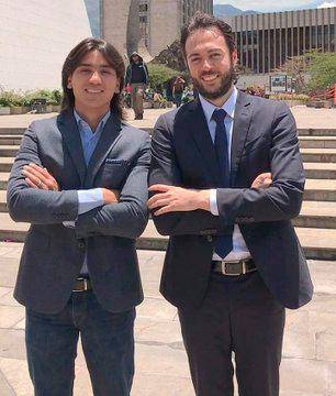 El exconcejal Albert Corredor y el alcalde Daniel Quintero son amigos y aliados políticos. FOTO Cortesía