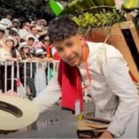 Alejandro Grajales Alzate, de 15 años, había participado en la edición del año pasado del Desfile de Silleteros, en la categoría Junior, luego de ganar la convocatoria que se hace para conocer a los relevos generacionales. FOTO: CORTESÍA