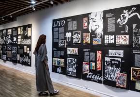 Esta es parte de la exposición filatélica en el Banco de La República. FOTO Julio César Herrera