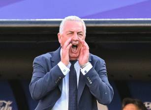 Gustavo Alfaro ha enfrentado una sola vez a Colombia con la Selección Paraguay. En ese enfrentamiento, el técnico argentino le sacó un empate a los cafeteros en Barranquilla. Foto: Getty Images