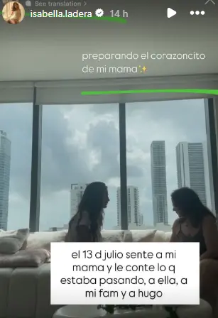 A través de instagram la creadora de contenido confirmó que desde julio sabía sobre la posible publicación del video intimo. FOTO: @isabella.ladera