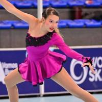 Sara Bedoya Pineda en acción durante una de las competencias internacionales en las que ha estado. Desde el lunes competirá en Buenos Aires, Argentina. FOTO CORTESÍA 