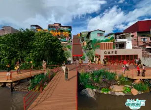 Este fin de semana los habitantes conocieron la propuesta y pudieron dar ideas sobre la misma. FOTO: Render cortesía Alcaldía de Rionegro