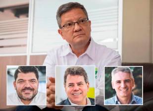 Luis Fernando Suárez ha sido invitado en varias ocasiones por Juan Diego Gómez, Eugenio Prieto y Andrés Julián Rendón a unirse a la coalición. FOTOS EL COLOMBIANO y Cortesía
