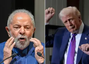 Luiz Inácio Lula da Silva le pidió a Donald Trump que no se entrometiera en las elecciones presidenciales de Brasil. FOTOS: GUETTY 