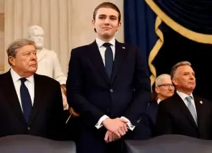Amenazaron de muerte a Barron Trump, hijo menor del presidente Donald Trump. FOTO: GETTY 