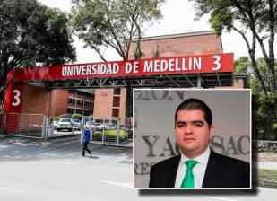 Julián Bedoya es investigado por presunto fraude para obtener su título de abogado en la Universidad de Medellín. FOTOS EL COLOMBIANO y Colprensa