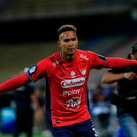 El volante antioqueño Diego Moreno ingresó desde el banco de suplentes y anotó el gol con el que Medellín se impuso en la segunda fecha del Clausura. Foto: Camilo Suárez