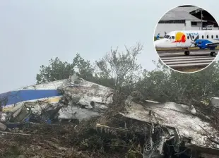 Restos del avión de Satena hallado en zona rural del Catatumbo, Norte de Santander, donde murieron sus 15 ocupantes. FOTO: Miguel Galeano Molina.