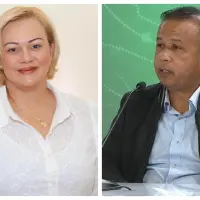 A la izquierda, la alcaldesa de Sopetrán, Tatiana Alexandra Carballo Hoyos. a la derecha, el exalcalde de Uramita, Jesús María Rúa Arias. FOTO: imagen tomada de redes