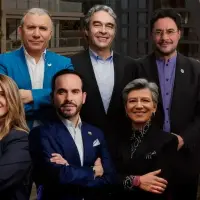 Los candidatos presidenciales Roy Barreras, Sergio Fajardo, Iván Cepeda, Paloma Valencia, Abelardo de Espriella y Claudia López. FOTO CORTESÍA