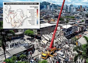 En Antioquia hay 198 fallas geológicas y se han registrado 396 sismos desde 1869. Foto: EL COLOMBIANO.