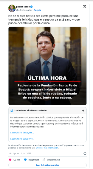 Crónica de los 65 días en los que Miguel Uribe Turbay se aferró a la vida y a un milagro