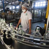 Aspecto de la Fábrica de Licores de Antioquía, ubicada en Itagüí. FOTO: Manuel Saldarriaga Quintero