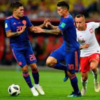 Los futbolistas Juan Fernando Quintero y James Rodríguez renunciaron a la Selección Colombia de mayores después de jugar tres mundiales. Foto: Colprensa