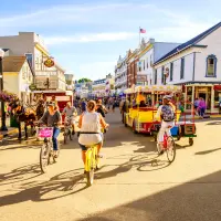 La isla está ubicada enfrente de la costa del estado de Michigan, en donde queda la considerada “ciudad del motor”. FOTO GETTY