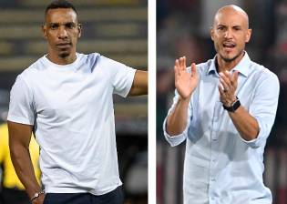 Amaranto Perea y David González fueron campeones con el Poderoso siendo futbolistas en sus inicios. Tras dos destacadas carreras como jugadores, asumieron los banquillos. FOTO CAMILO SUAREZ Y CORTESÍA 