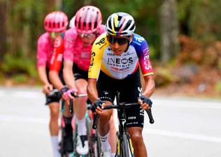 El colombiano atacó en la etapa 16 y la ganó en la Vuelta a España. FOTO: GETTY