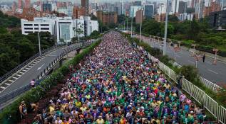 La organización destacó que el incremento en la participación respecto a años anteriores es un reflejo del creciente interés de los ciudadanos por el bienestar físico y el estilo de vida activo. Foto: Manuel Saldarriaga Quintero.