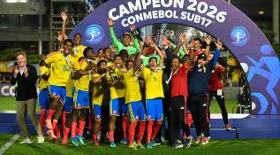 En Luque, Paraguay, donde terminó este domingo la edición 21 del certamen, el elenco tricolor encontró revancha luego de perder (1-0) la final como anfitrión en 2025 ante Brasil. Foto: AFP