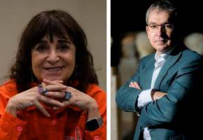 Rosa Montero y Santiago Posteguillo hacen parte de la lista de escritores extranjeros confirmados para la FilBo 2024. Fotos: Colprensa.