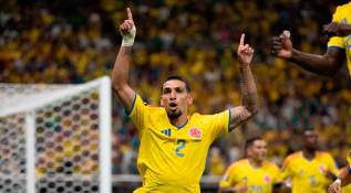 El seleccionado nacional celebró el gol de Daniel Muñoz que le dio la victoria y lo puso primero en el Grupo K del Mundial. Foto: Juan Antonio Sánchez