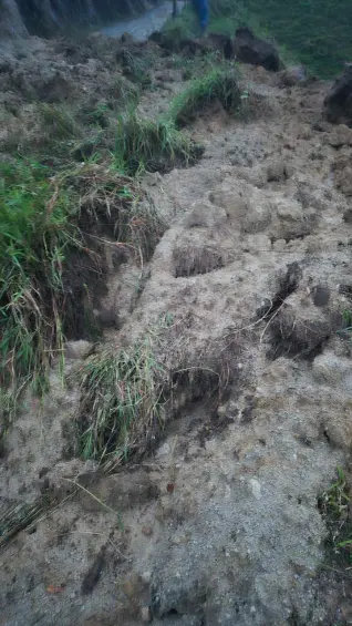 Desbordamiento de la quebrada causa una emergencia en Dabeiba. FOTO: Cortesía