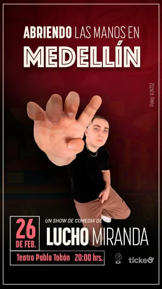 Lucho Miranda, comediante chileno, se presentará en Medellín.