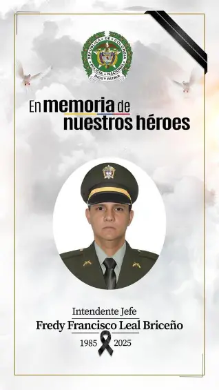 <b>Intendente Jefe Fredy Francisco Leal Briceño. Foto: Policía</b>