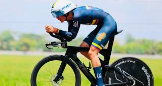 José Manuel Posada, de 17 años, es una de las nuevas promesas del ciclismo colombiano. FOTO CORTESÍA ÁNDERSON BONILLA