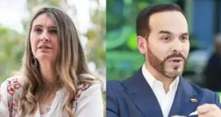 Paloma Valencia y Abelardo de la Espriella, candidatos presidenciales. FOTOS Camilo Suárez y Manuel Saldarriaga. 