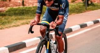 El cundinamarqués Egan Bernal fue campeón nacional de crono y ruta en las pruebas que se realizaron en febrero en Bucaramanga. Todo el año corrió con la bandera nacional en el pecho. FOTO @eganbernal 