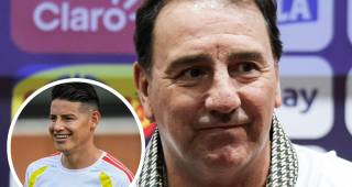 Néstor Lorenzo disipó de inmediato las dudas sobre el estado físico de James Rodríguez tras oficializar la lista de 26 convocados de la Selección Colombia para el Mundial 2026. FOTO: FCF