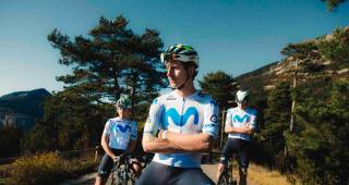 Esta es la nueva escuadra del Movistar tendrá para 2026, en el que estarán los colombianos Diego Pescador, Nairo Quintana, Einer Rubio y Jhonatan Guatibonza. FOTO CORTESÍA MOVISTAR 