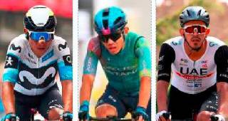 Nairo Quintana renovó su contrato con Movistar hasta 2026; es el corredor colombiano más veterano en el World Tour. Sergio Higuita, tras superar lesiones y enfermedades, viene recuperando nivel, y Juan Sebastián Molano se mantiene sólido en el mejor equipo del momento, el UAE. FOTOS getty