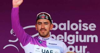 Juan Sebastián Molano perdió el liderato en la Vuelta a Bélgica. FOTO TOMADA X@belgium_tour