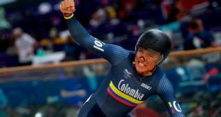 Stefany Cuadrado es la nueva sensación del ciclismo de pista mundial. FOTO GETTY