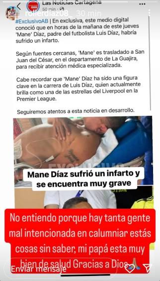 “Llegó inestable”: gerente del hospital de Barrancas confirmó que “Mane” Díaz fue hospitalizado en La Guajira