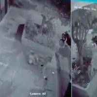 En cámaras de seguridad quedó captada la balacera en la que fallecieron dos uniformados. Tres personas fueron capturadas. FOTO Tomada de video