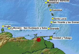 El epicentro se ubicó cerca de las costas de Venezuela, según el Servicio Geológico Colombiano, SGC. FOTO: Tomado de X: @sgco