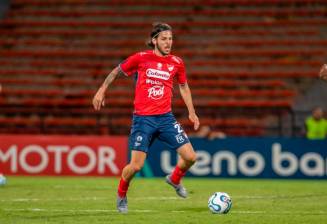 El volante Agustín Martegani es uno de los titulares que tiene el DIM para el duelo ante Cúcuta en el Atanasio Girardot. FOTO JUAN ANTONIO SÁNCHEZ 